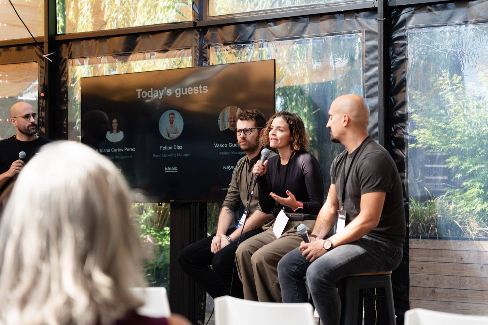 The idealo panel on stage