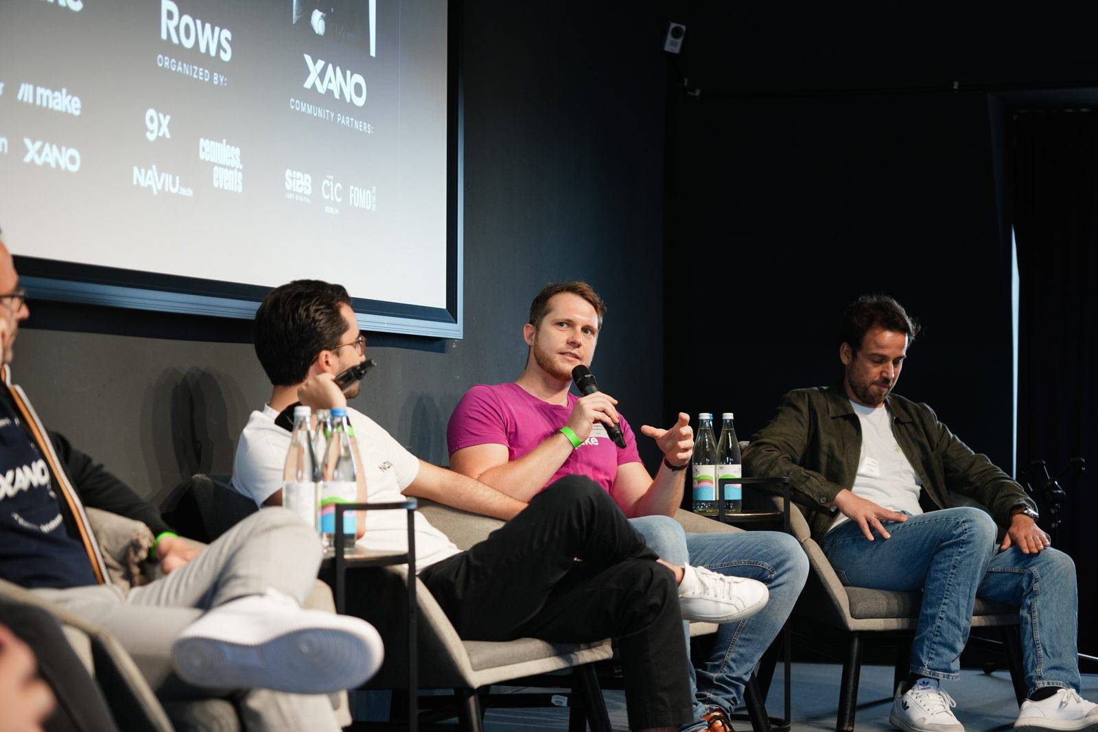 A panel on the main stage