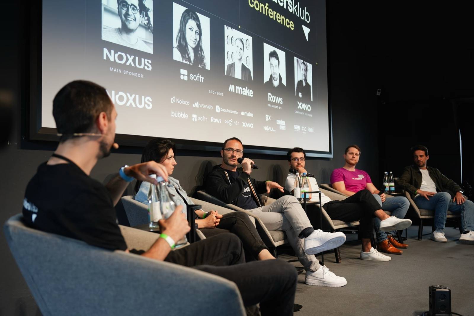 A panel discussion on the main stage