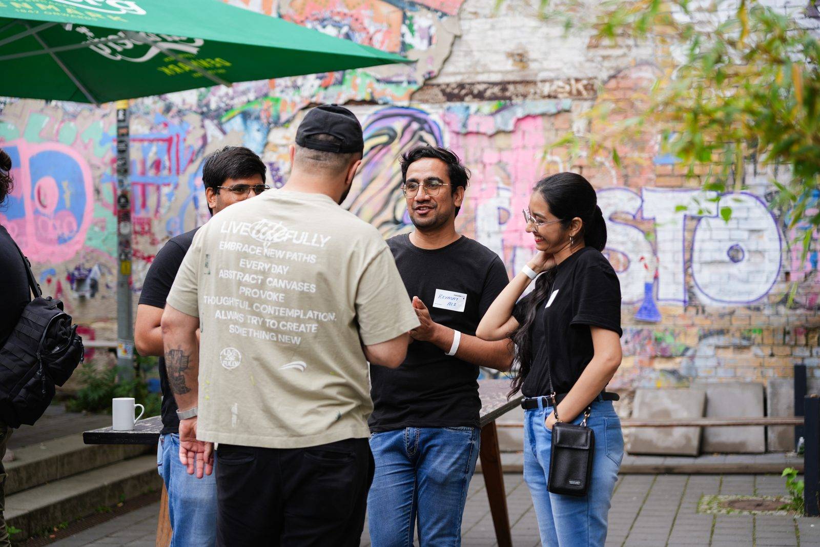 Conversations in the courtyard